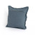 Four Hands Baja Outdoor Pillow - Lake Blue Faux Linen - Cover + Insert