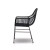 Four Hands Bandera Outdoor Woven Dining Chair - Smoke Black