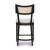 Four Hands Britt Counter Stool - Brushed Ebony W/ Savile Flax