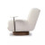 Four Hands Bronwyn Swivel Chair W/ Side Table - Knoll Natural