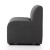 Four Hands BYO: Augustine Dining Banquette - Chair + A Half - Fiqa Boucle Charcoal