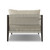 Four Hands BYO: Sherwood Outdoor Sectional, Bronze - Fiqa Boucle Cream - Left Chaise Piece