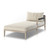 Four Hands BYO: Sherwood Outdoor Sectional, Grey - Fiqa Boucle Cream - Raf Chaise Piece