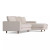 Four Hands Dom 2 - Piece Sectional - Right Chaise - Bonnell Ivory (Closeout)