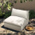 Four Hands Grant Outdoor Swivel Chair - Faye Cream