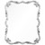 Distressed Silver Leaf Scrolled Mirror