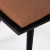 Four Hands Ripley Dining Chair - Black Oak - Whiskey Saddle