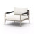 Four Hands Sherwood Outdoor Chair, Weathered Grey - Natural Ivory