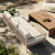 Four Hands Sherwood Outdoor Sofa, Washed Brown - 93" - Natural Ivory