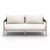 Four Hands Sherwood Outdoor Sofa, Weathered Grey - 63" - Natural Ivory