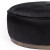 Four Hands Sinclair Large Round Ottoman - Black Hair On Hide