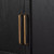 Four Hands Tolle Panel Door Cabinet - Drifted Matte Black