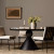 Four Hands Bibianna Dining Table - Worn Black Marble