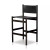 Four Hands Kena Bar Stool - Sonoma Black W/ Charcoal Parawood
