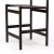 Four Hands Kena Counter Stool - Sonoma Black W/ Charcoal Parawood