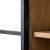 Four Hands Millie Panel and Glass Door Cabinet - Drifted Matte Black