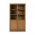 Four Hands Millie Panel and Glass Door Cabinet - Drifted Oak Solid