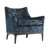 Arteriors Ferguson Chair Peacock Chenille Walnut