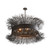 Arteriors Filamento Chandelier - Black Stained Rattan