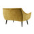 Arteriors Leandro Settee Marigold Velvet Grey Ash