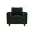 Arteriors Lovell Chair Forest Velvet Dark Walnut