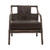 Arteriors Newton Lounge Chair - Coal Leather (Closeout)