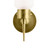 Arteriors Omaha Sconce - Textured Frosted Glass - Antique Brass