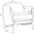 Arteriors Strata Lounge Chair - Muslin