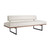 Arteriors Tuck Bench Ivory Leather