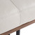 Arteriors Tuck Bench Ivory Leather