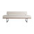 Arteriors Tuck Bench Ivory Leather
