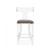 Interlude Home Tristan Counter Stool - Grey Velvet