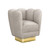 Interlude Home Gallery Swivel Chair Brass - Bungalow