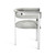 Interlude Home Darcy Hide Chair - Nickel