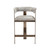 Interlude Home Darcy Hide Counter Stool - Bronze