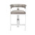 Interlude Home Darcy Hide Counter Stool - Nickel