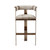 Interlude Home Darcy Hide Bar Stool - Bronze