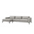Interlude Home Izzy Left Chaise Sectional - Grey