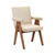 Interlude Home Julian Arm Chair - Cream Latte