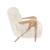 Interlude Home Angelica Lounge Chair - Ivory