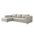 Interlude Home Comodo Right Chaise Sectional - Storm