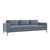 Interlude Home Izzy Grand Sofa - Azure