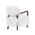 Interlude Home Royce Lounge Chair - Walnut/ White