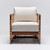 Interlude Home Palms Lounge Chair - Chestnut