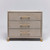 Interlude Home Jensen 3 Drawer Chest - Grey Wash