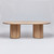 Interlude Home Laurel Oval Dining Table - Saddle