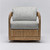 Interlude Home Harbour Lounge Chair - Natural/ Jade