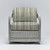 Interlude Home Harbour Lounge Chair - Grey/ Sage