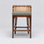 Interlude Home Palms Counter Stool - Chestnut/ Fawn