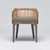 Interlude Home Palms Arm Chair - Grey Ceruse/ Pebble